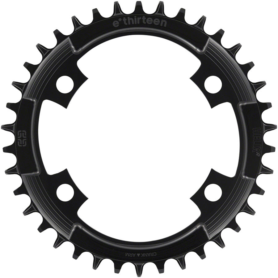Plato e*thirteen Helix R 107 BCD de 4 tornillos - 40 dientes, 11/12 velocidades, 107 BCD, negro