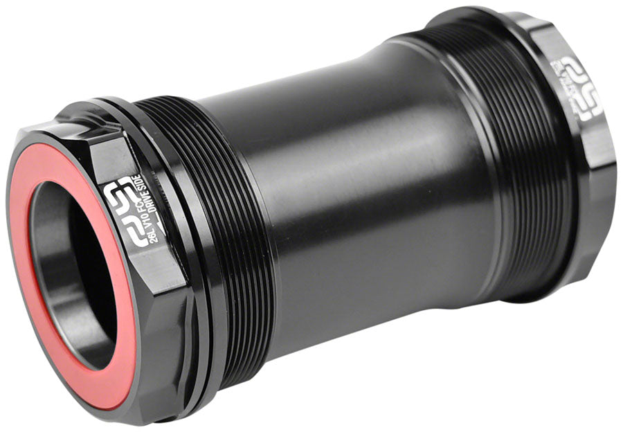 Eje de pedalier roscado e*thirteen T47 (68/73 mm, eje de 30 mm, negro)