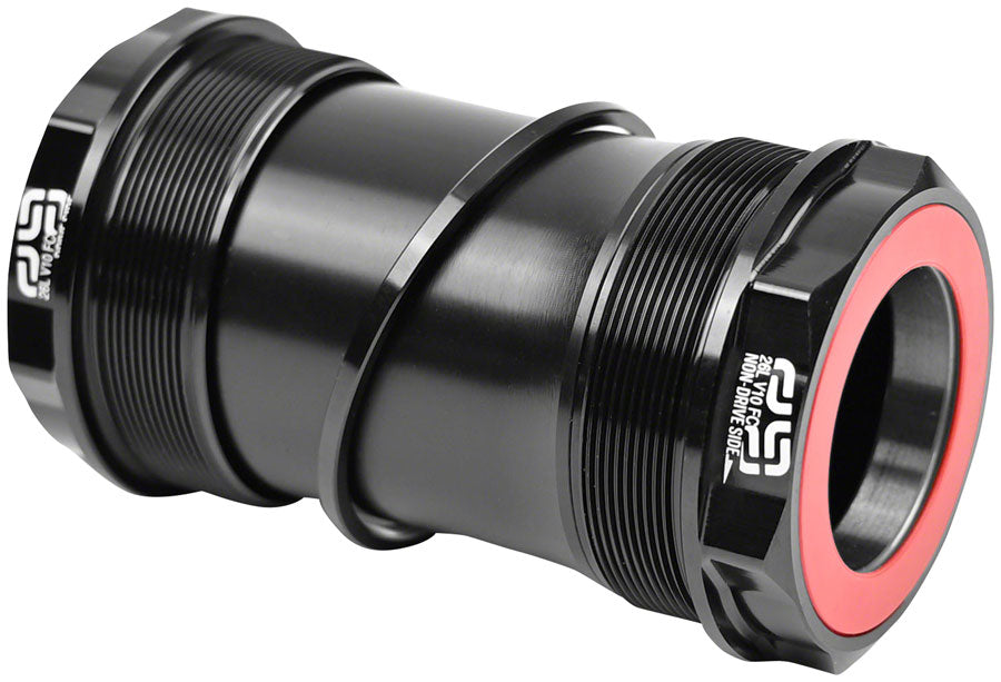Eje de pedalier roscado e*thirteen T47 (68/73 mm, eje de 30 mm, negro)