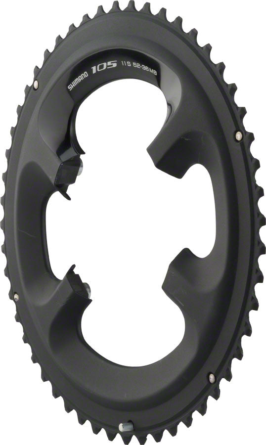 Plato Shimano 105 5800-L 52 dientes, 110 mm, 11 velocidades, para 52/36 dientes, color negro