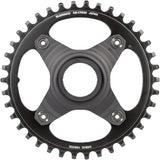 Plato Shimano STEPS SM-CRE80-B - 38 dientes sin protector de cadena, línea de cadena de 55 mm, negro