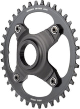 Plato Shimano STEPS SM-CRE80-B - 38 dientes sin protector de cadena, línea de cadena de 55 mm, negro