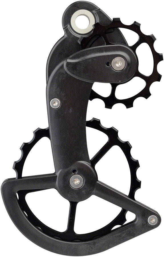 Sistema de poleas CeramicSpeed ​​OSPW para desviadores Campagnolo - Polea de aleación con jaula de carbono negra
