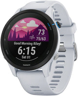 Reloj inteligente con GPS Garmin Forerunner 255 Music de 45,6 mm, color blanco