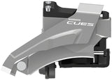 Shimano CUES FD-U4000-D Front Derailleur - 9/10-Speed Double 36/40t Max BLK/Silver