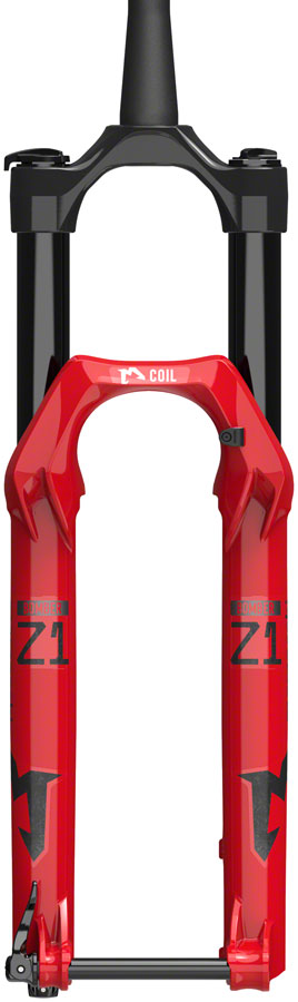 Horquilla de suspensión Marzocchi Bomber Z1 Coil - 29" 160 mm 15QR x 110 44 mm de desplazamiento RAIL Sweep-Adjust, color rojo brillante