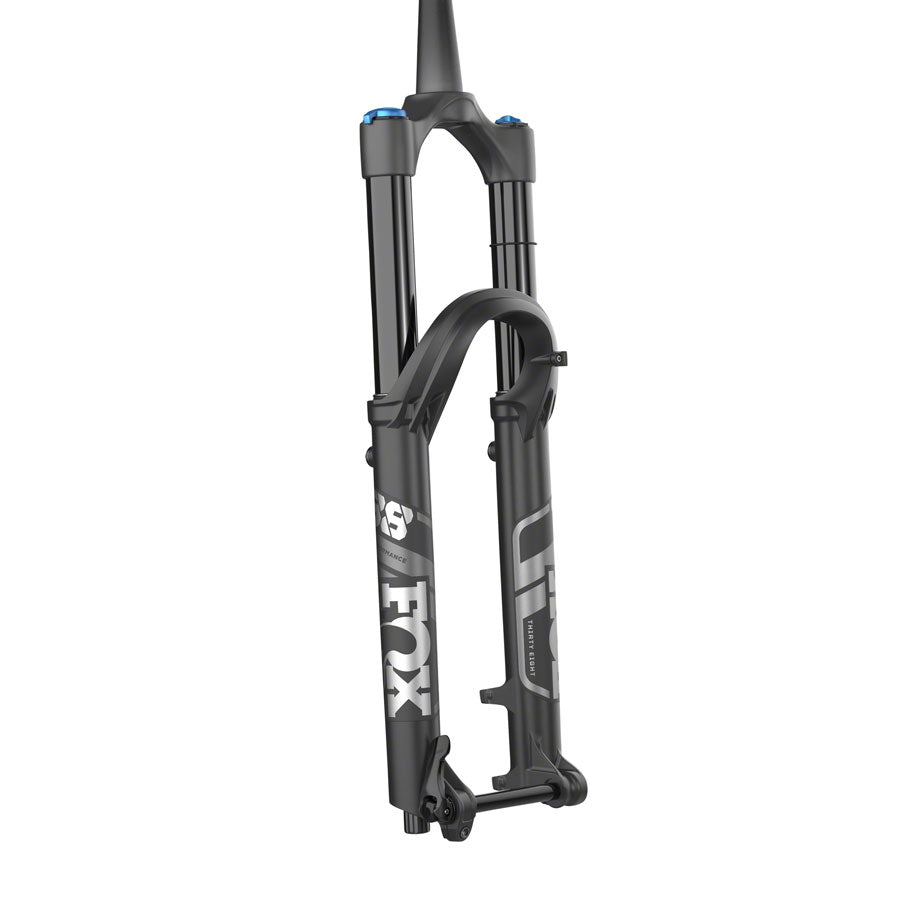 Horquilla de suspensión FOX 38 Performance - 27,5" 170 mm 15QR x 110 mm 44 mm de desplazamiento, agarre negro mate, 3 posiciones