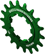 Ruedas de fabricación SOLO-SPEED Cog - 18t Compatible con kits SOLO-SPLINE SOLO-XD Verde