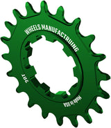 Wheels Manufacturing SOLO-SPEED Cog - 20t Fits SOLO-SPLINE SOLO-XD kits Green