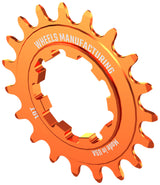 Ruedas de fabricación SOLO-SPEED Cog - 19t Compatible con kits SOLO-SPLINE SOLO-XD Naranja