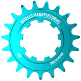 Ruedas de fabricación SOLO-SPEED Cog - 19t Compatible con kits SOLO-SPLINE SOLO-XD Verde azulado