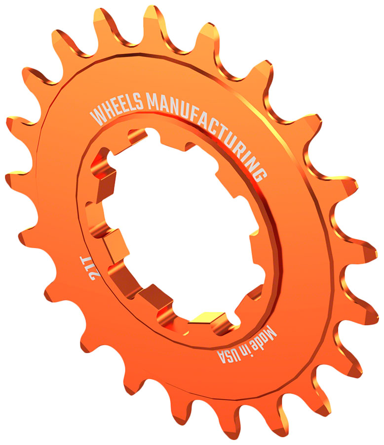 Ruedas de fabricación SOLO-SPEED Cog - 21t Compatible con kits SOLO-SPLINE SOLO-XD Naranja