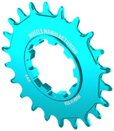 Ruedas de fabricación SOLO-SPEED Cog - 22t Compatible con kits SOLO-SPLINE SOLO-XD Verde azulado
