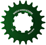 Ruedas de fabricación SOLO-SPEED Cog - 22t Compatible con kits SOLO-SPLINE SOLO-XD Verde