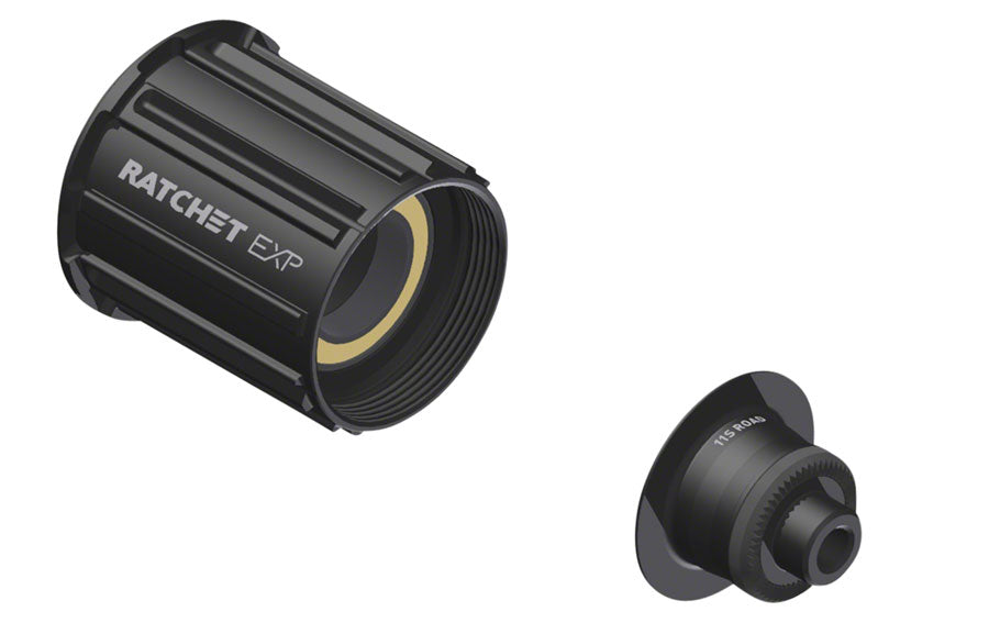 Cuerpo de buje libre DT Swiss Ratchet EXP - Shimano HG 11 Road Light S, rodamiento cerámico de aluminio, cierre rápido x 130/135 mm, kit con tapa de extremo