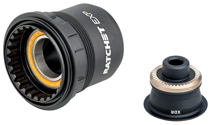Cuerpo de buje libre DT Swiss Ratchet EXP - Kit de cierre rápido con rodamiento cerámico de aluminio SRAM XDR estándar de 130/135 mm y tapa de extremo