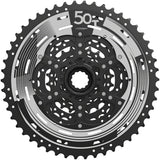 SunRace M993 Cassette - 9-Speed 11-50t Alloy Spider and Lockring ED Black