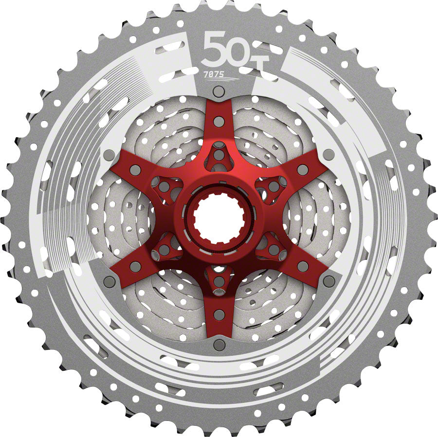 Cassette SunRace MX8 - 11 velocidades 11-50 dientes plateado