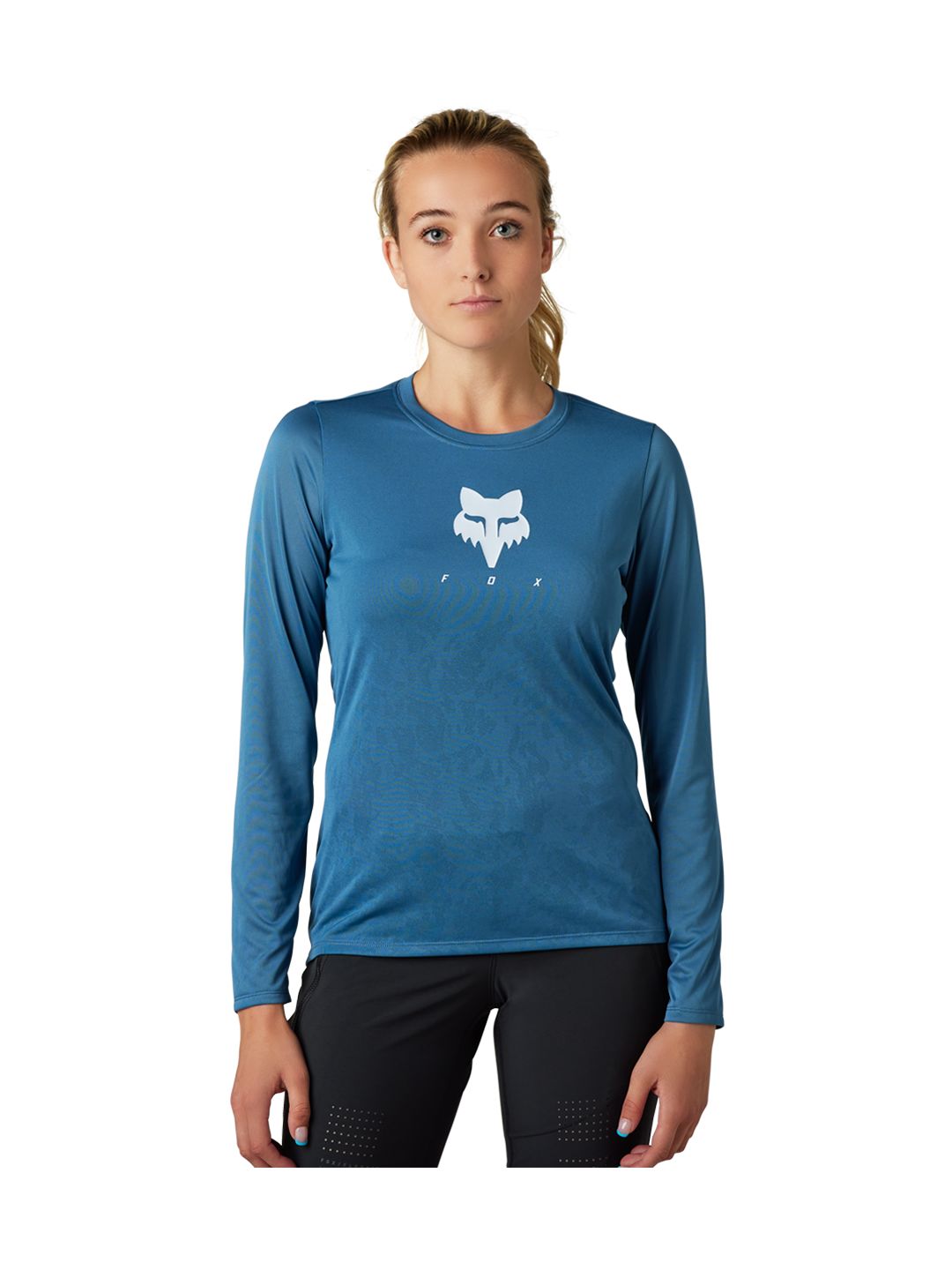 Jersey Fox Racing Ranger TruDri LS para mujer, talla grande, azul oscuro