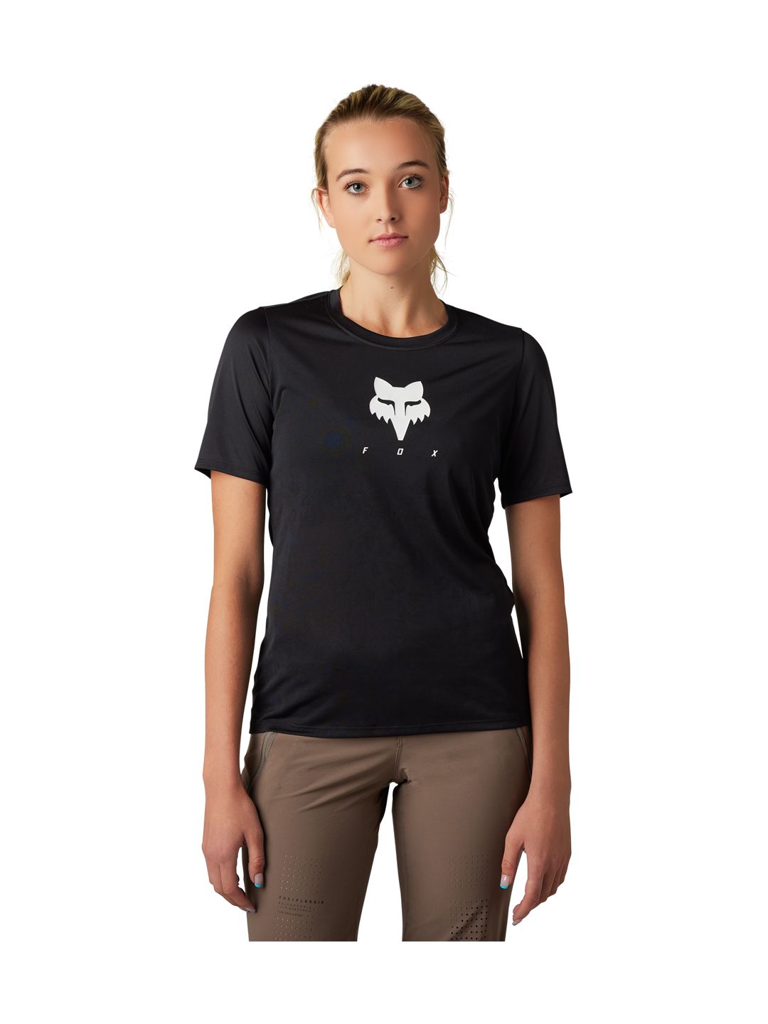 Jersey Fox Racing Ranger TruDri para mujer, talla grande, color negro