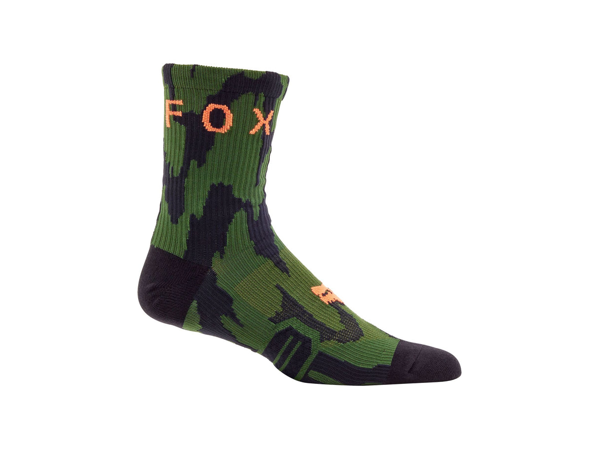Calcetín Fox Racing 24 Ranger 6 Pequeño/Mediano Verde