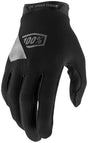 100% Ridecamp Gloves - Black Full Finger Women's Medium