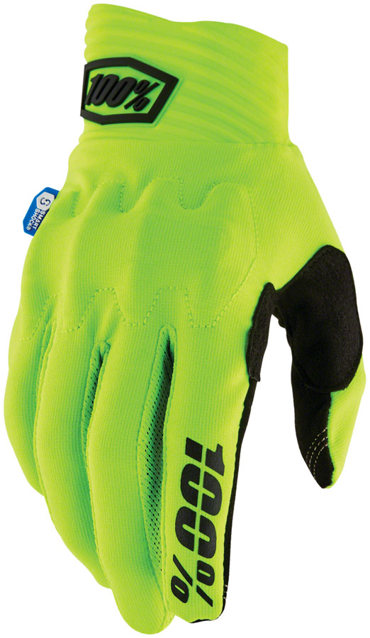 Guantes 100% Cognito Smart Shock - Negros, Dedos completos