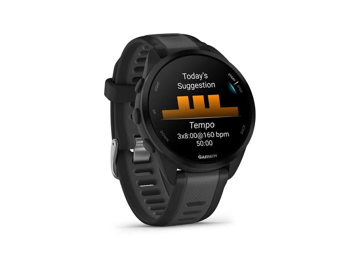 Reloj para correr Garmin Forerunner 165 - Negro/Gris pizarra