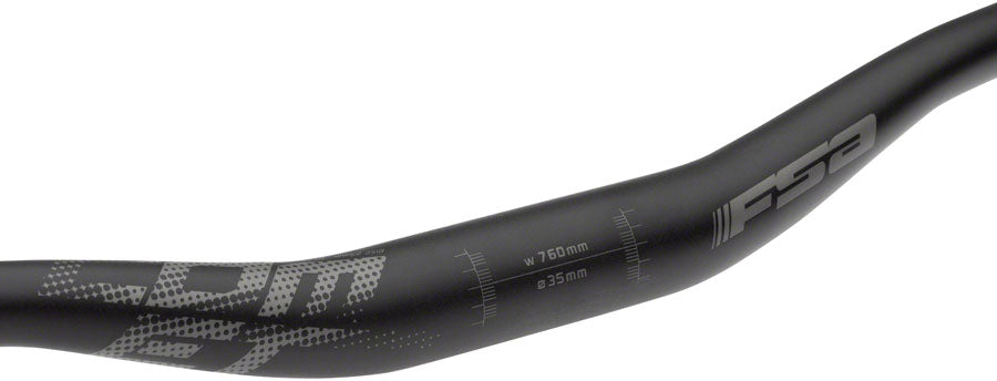 Manillar de aluminio Full Speed ​​Ahead Comet Riser (35,0 mm, 25 mm de altura, 760 mm, negro)
