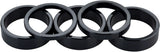 Problem Solvers Headset Stack Spacer - 28.6 3mm 1 5mm 1 10mm 3 Aluminum BLK Assorted 5 Piece Kit