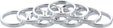 Problem Solvers Headset Stack Spacer - 28.6 5mm Aluminum Silver Bag of 10