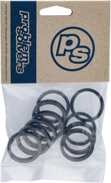 Problem Solvers Headset Stack Spacer - 25.4 5mm Aluminum Black Bag of 10