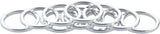 Problem Solvers Headset Stack Spacer - 25.4 3mm Aluminum Silver Bag of 10