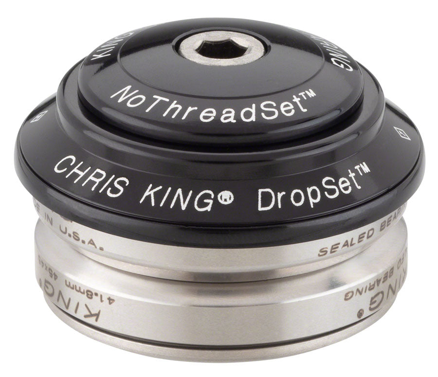 Juego de dirección Chris King DropSet 4 - 1-1/8" 42/42 mm 45 grados negro