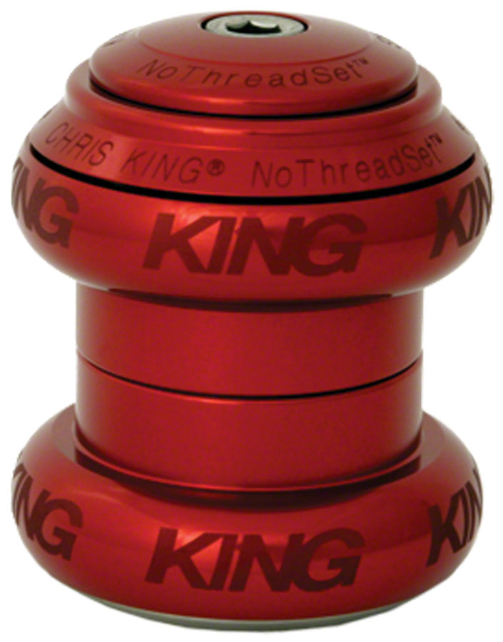 Juego de dirección Chris King NoThreadSet - 1-1/8" Sotto Voce Rojo