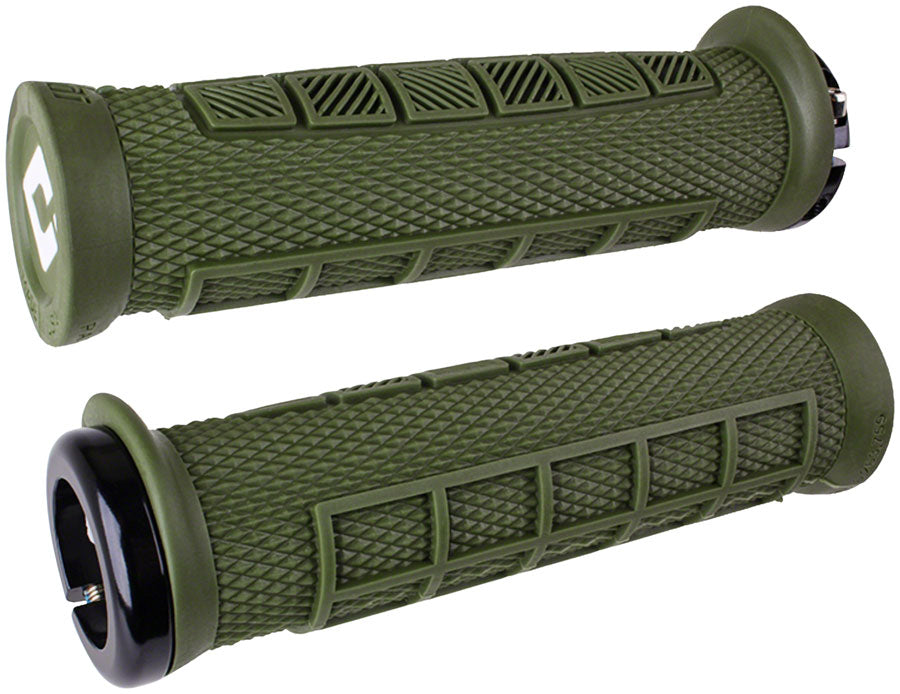 ODI Elite Pro Grips - Round Shape Lock-On - Turquoise/Black
