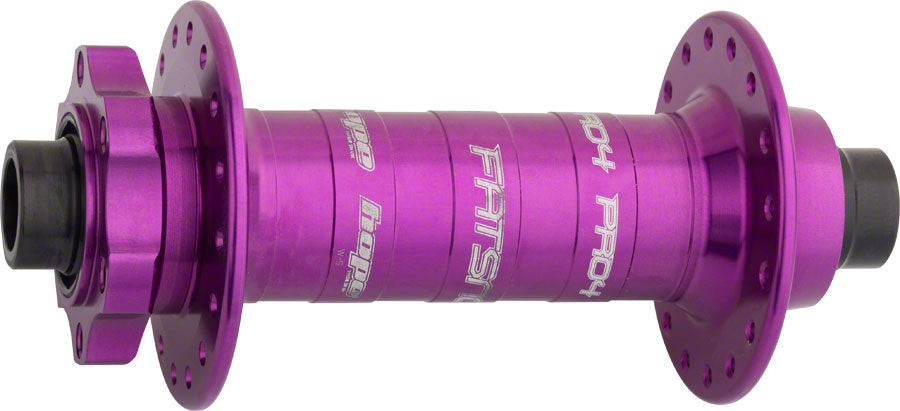 Buje delantero Hope Pro 4 Fatsno - 15 x 150 mm, 6 tornillos, morado, 32 radios