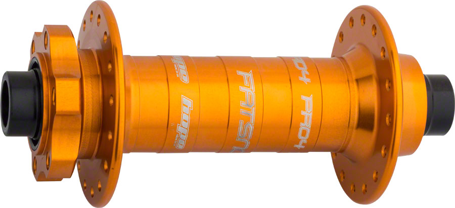 Buje delantero Hope Pro 4 Fatsno - 15 x 150 mm, 6 tornillos, naranja, 32 radios