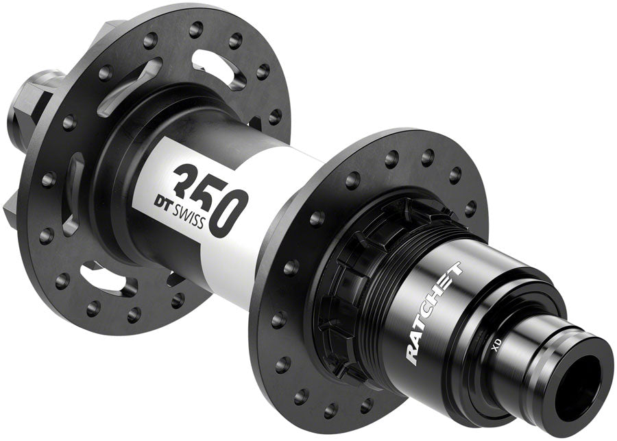 Buje trasero DT Swiss 350 - 12 x 150 mm, 6 tornillos, XD, negro, 32 agujeros, 36 puntos