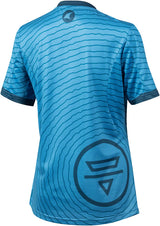 Camiseta Teravail Monitor - Azul Lago/Azul Acero/Azul Prusia para mujer, talla XL