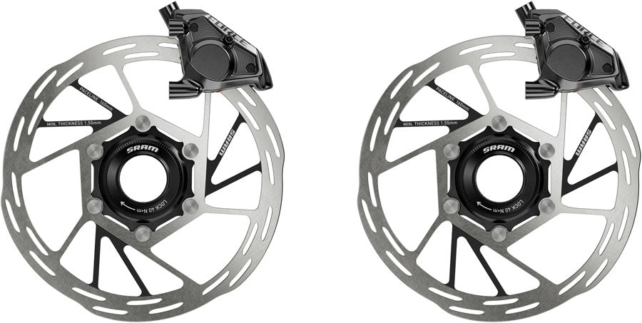 SRAM Force eTap AXS Road Groupset - 2x12-Speed HRD Shift/Brake Levers FM Calipers CL Rotors Chain F/R Derailleurs E1