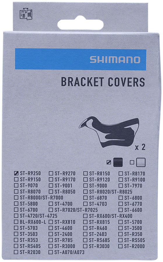 Par de fundas de palanca Shimano Dura-Ace ST-R9250 Di2 STI (negro)