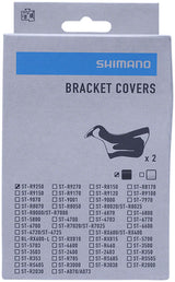 Par de fundas de palanca Shimano Dura-Ace ST-R9250 Di2 STI (negro)