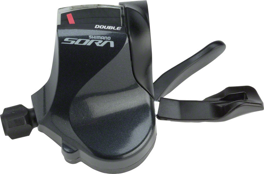 Maneta de cambio de carretera Shimano Sora SL-R3000 Double 2x Left Flat Bar compatible únicamente con desviador delantero Sora R3000 2x