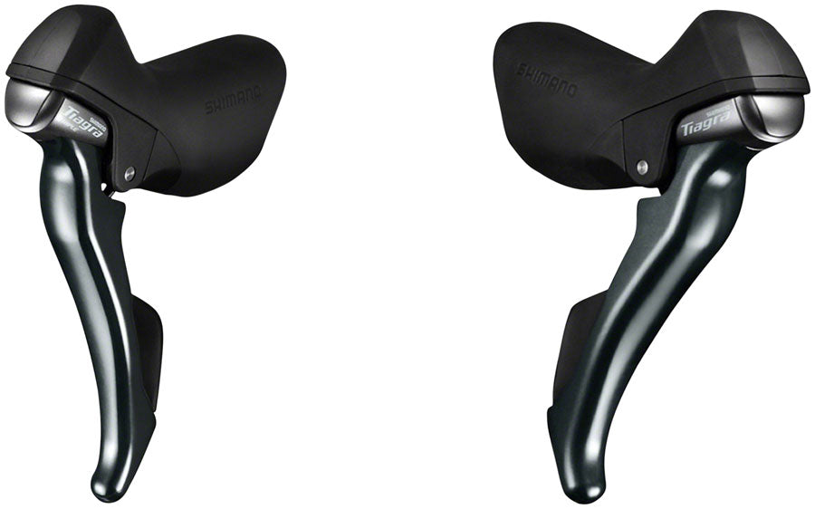 Juego de palancas de cambio/freno Shimano Tiagra ST-4703 de 3 velocidades y 10 velocidades - Doble control negro