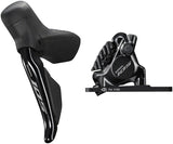 Maneta de cambio/freno Shimano 105 ST-R7170-LE Di2 BR-R7170 Pinza de freno de disco hidráulico - Delantera 2x Adaptador de horquilla de montaje plano BLK