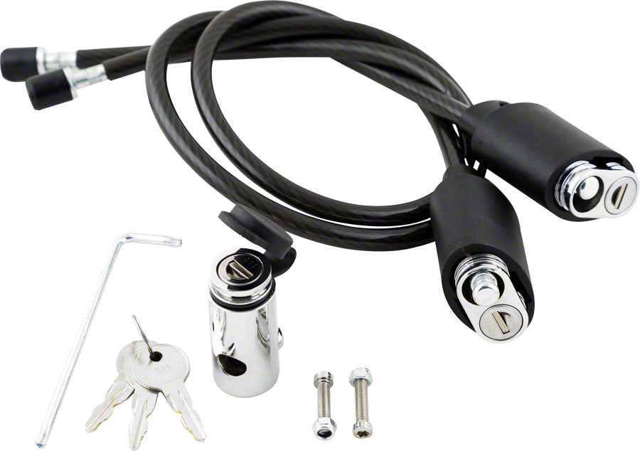 Car Rack Part Kuat Cable Lock w/Lock Hitch Pin Triple Black