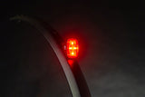 Luz trasera para bicicleta eléctrica Lezyne con soporte para guardabarros - 11 lúmenes STVZO, color negro