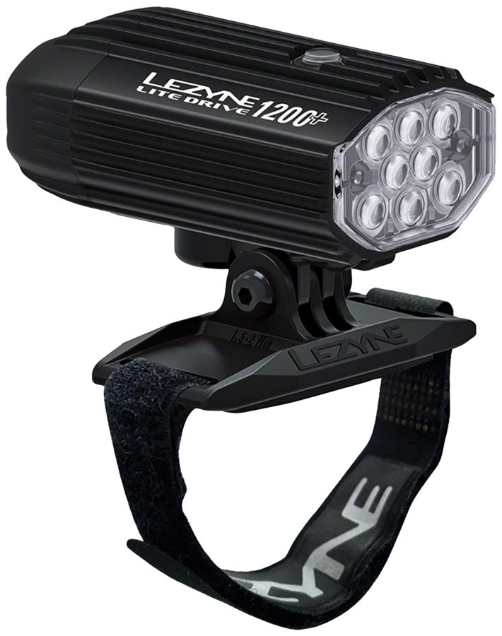 Faro delantero Lezyne Helmet Lite Drive 1200+ para casco (negro)