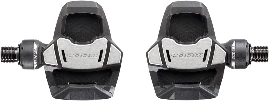 Pedales Look Keo Blade Carbon Ceramic Ti - Automáticos de un solo lado, titanio, 9/16" negro